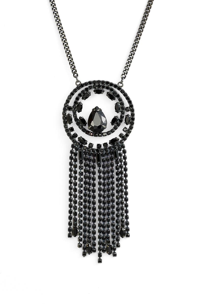 CRISTABELLE Circle Fringe Pendant Necklace, Alternate, color, 