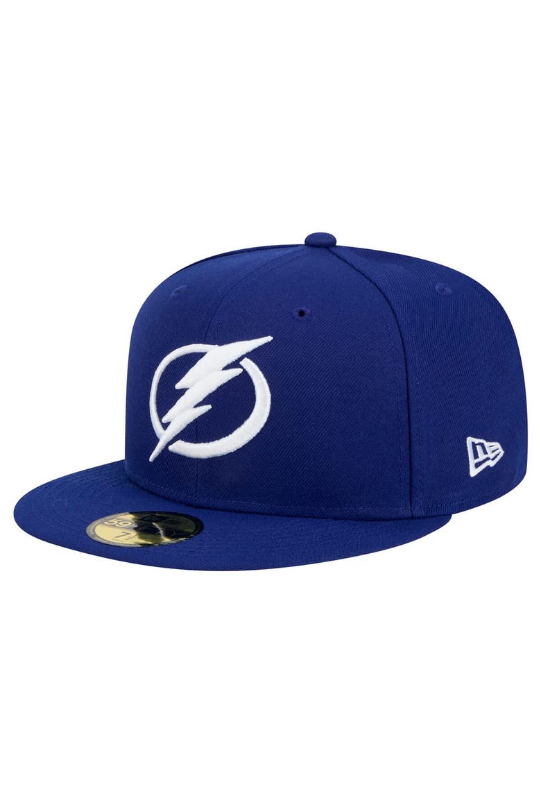 Men's New Era Blue Tampa Bay Lightning Core 59FIFTY Fitted Hat, Alternate, color, Blue