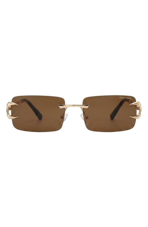 Voss 58mm Rectangular Sunglasses