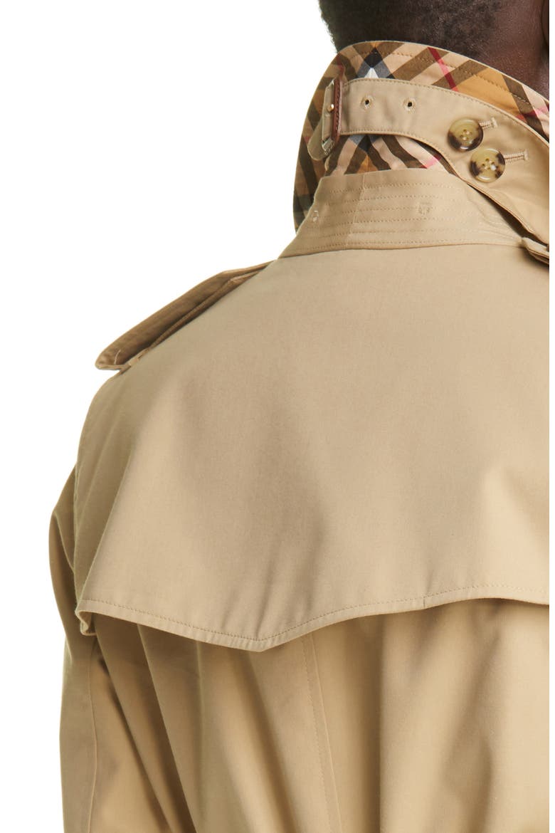 The Kensington Mid Heritage Trench Coat, Alternate, color, HONEY