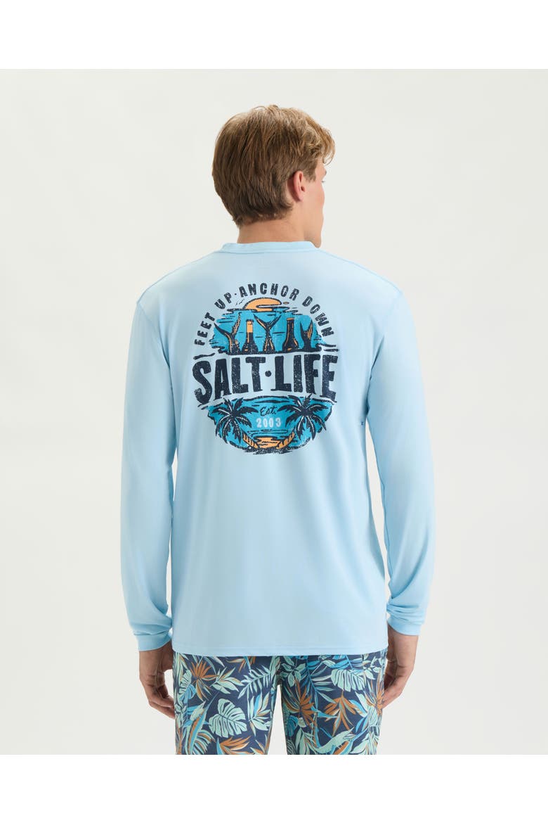 Weekend Forecast SLX Performance Long Sleeve Shirt, Alternate, color, Glacial Blue Heather
