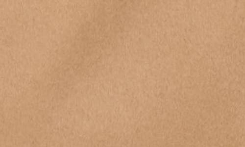 La Fiorentina Belted Faux Fur Collar Coat In Brown