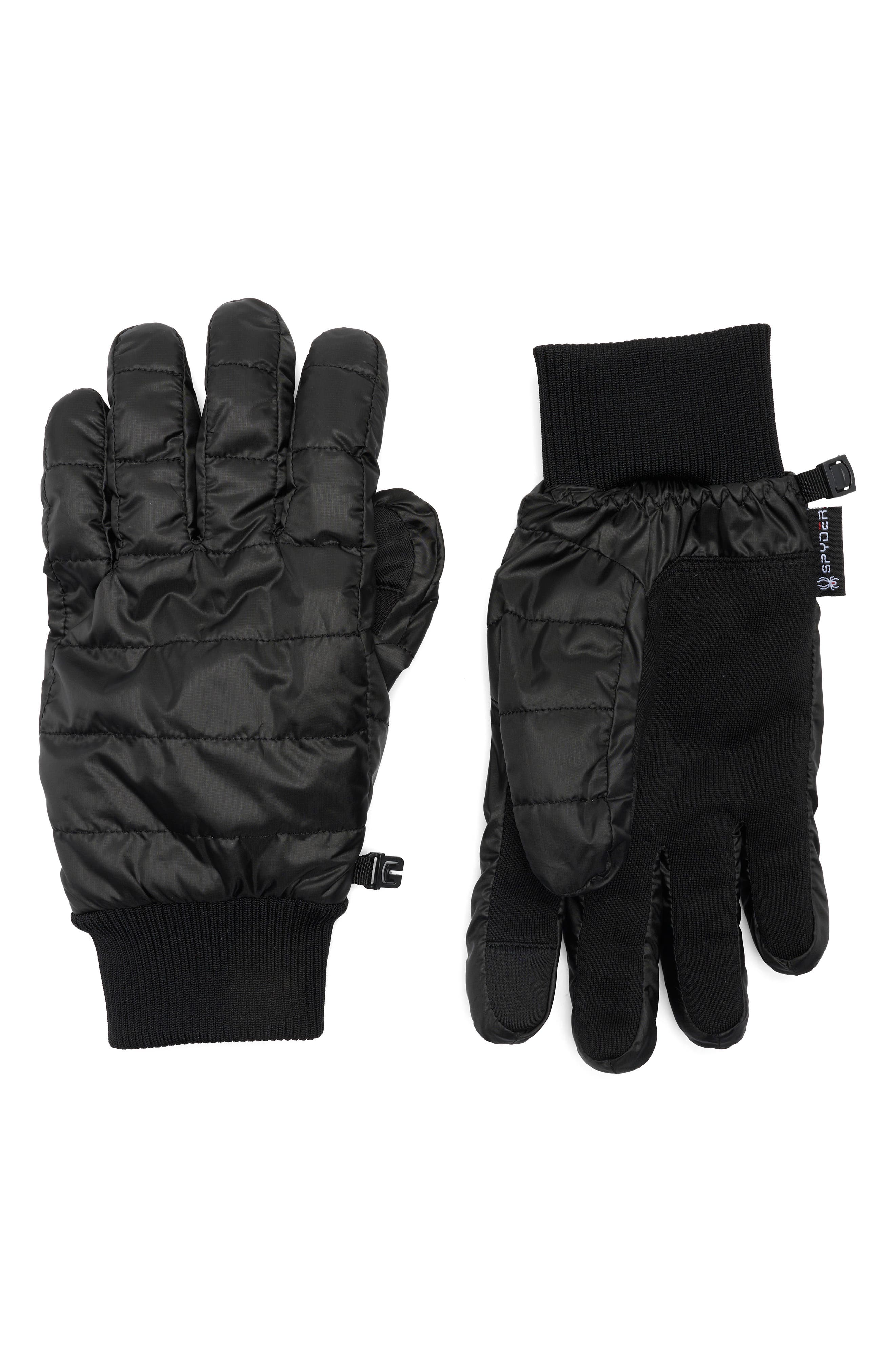 Spyder Quilted Stretch Nylon Gloves