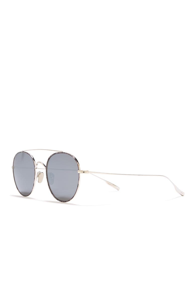 Bridges 51mm Polarized Sunglasses, Main, color, TRADITIONAL SILVER