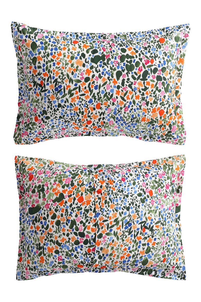 Rantaniitty Cotton Comforter & Shams Set, Alternate, color, LIGHT / MEDIUM ORANGE