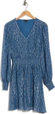 Halogen® Argyle Long Sleeve Dress