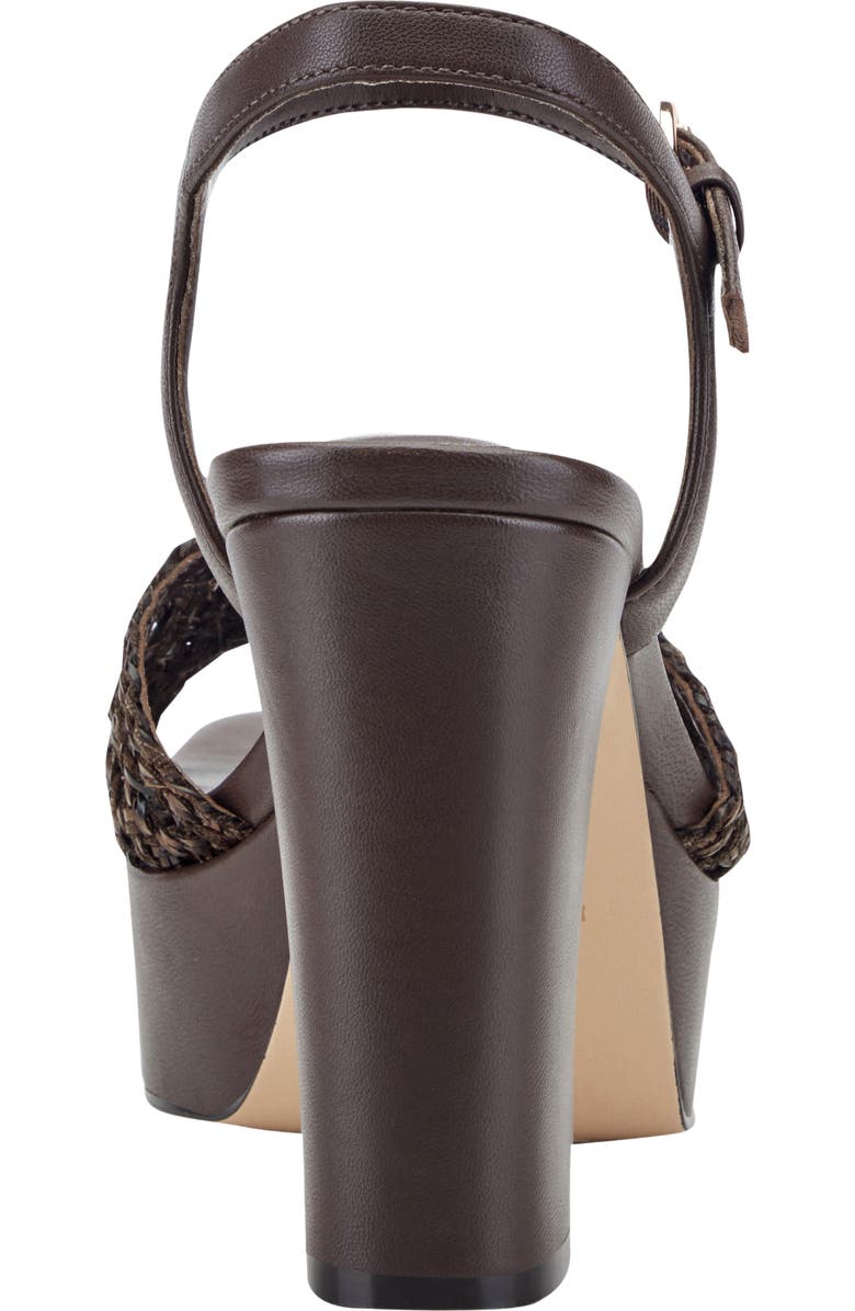 Marc Fisher LTD Cabell Ankle Strap Platform Sandal, Alternate, color, Dark Brown