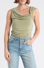 Socialite Hardware Ruched Top