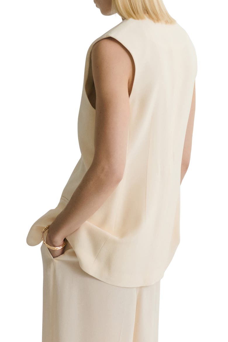 Longline Vest, Alternate, color, VANILLA
