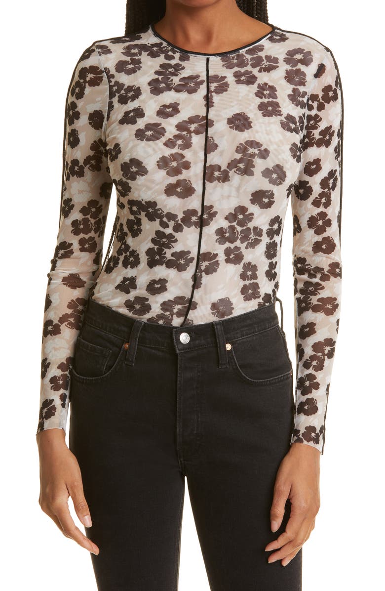 Ted Baker London Aubriiy Mesh Top, Main, color, 