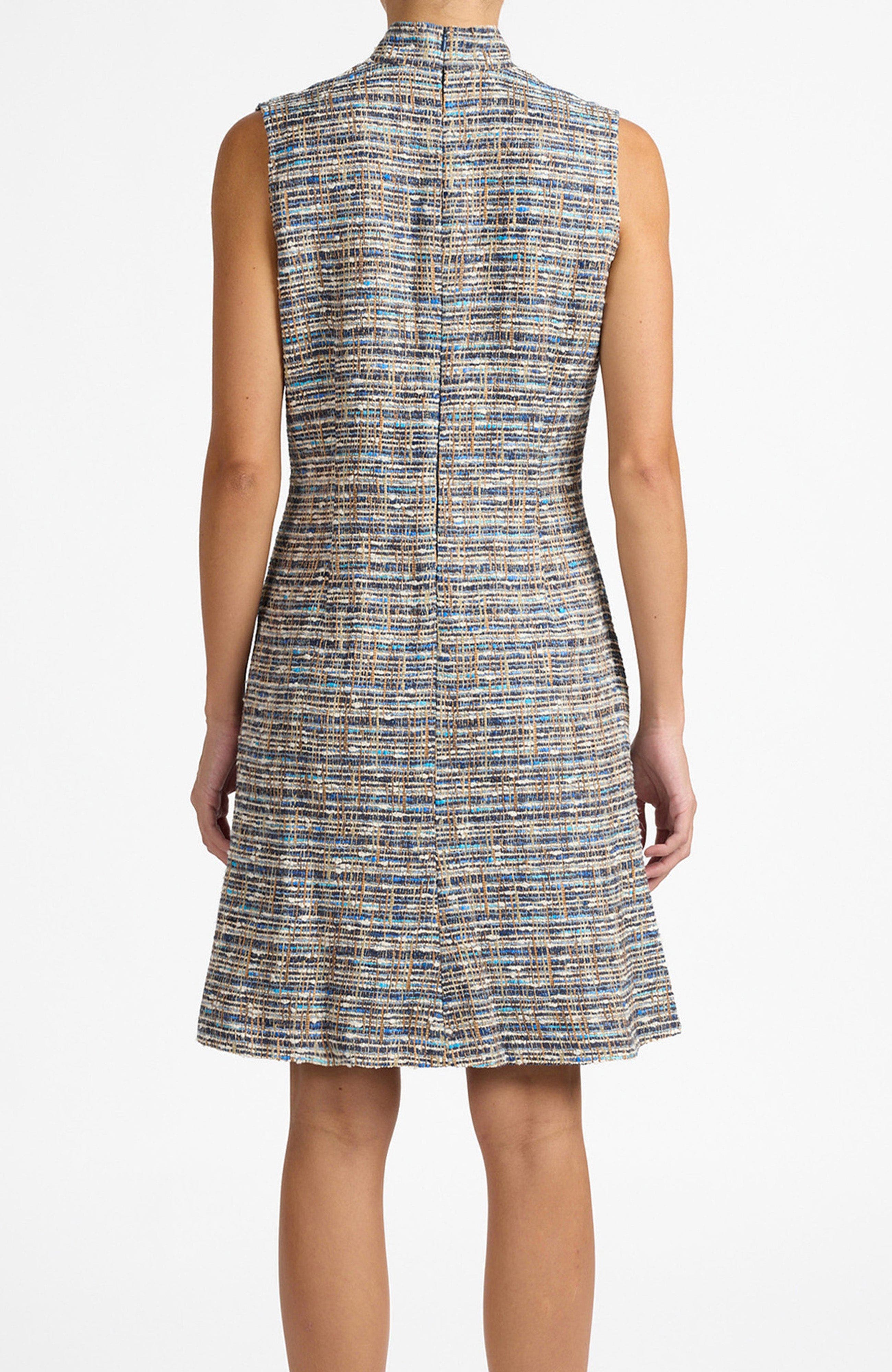 Victoria Sleeveless Tweed Shift Dress - image 2