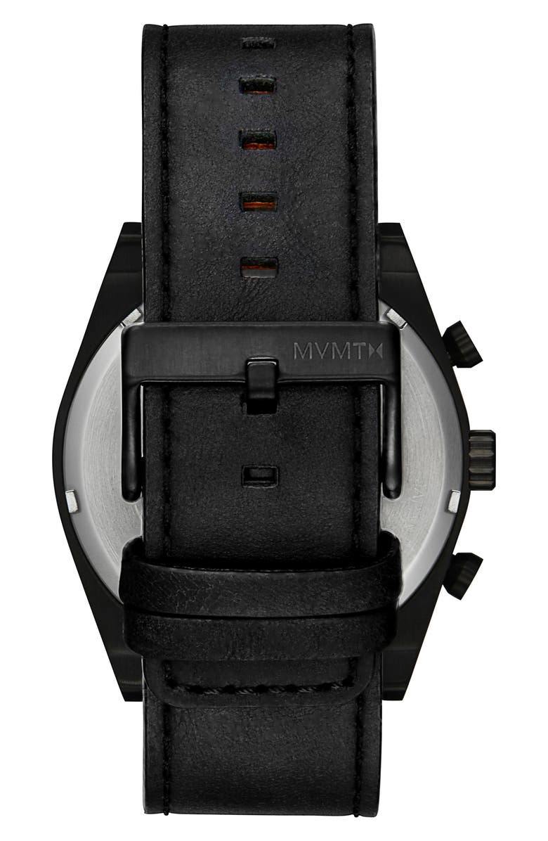 MVMT WATCHES MVMT Element Chronograph Leather Strap Watch, 44mm, Alternate, color,