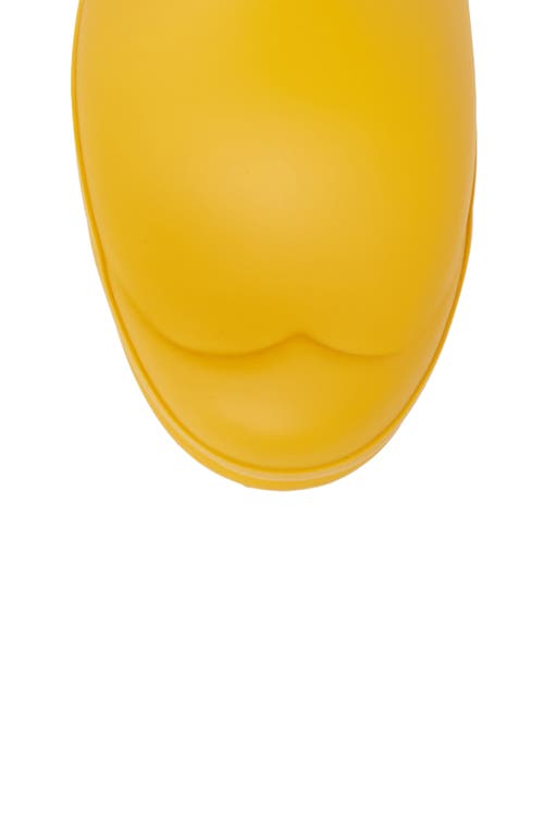 Hunter Original Short Waterproof Rain Boot In Yellow