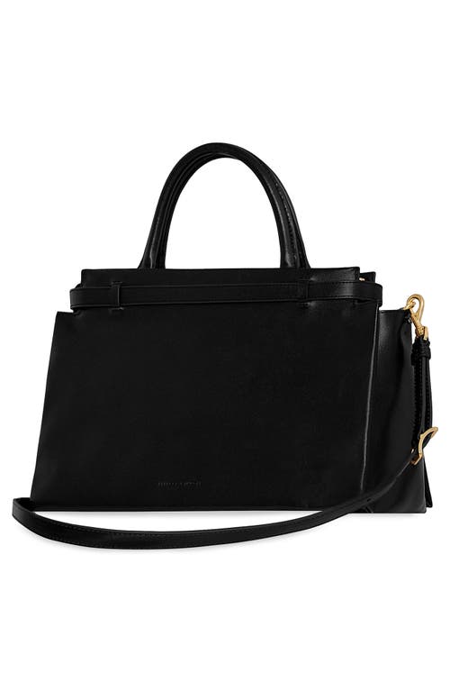 Rebecca Minkoff Insider Zip Leather Top-handle Bag In Black