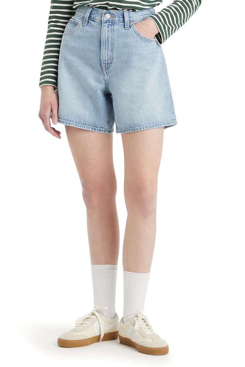 Baggy High Waist Denim Shorts, Alternate, color, FAR AND WIDE SHORT