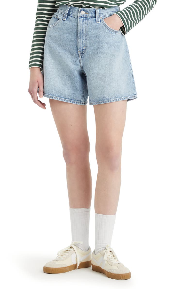 Levi's<sup>®</sup> Baggy High Waist Denim Shorts, Alternate, color, 