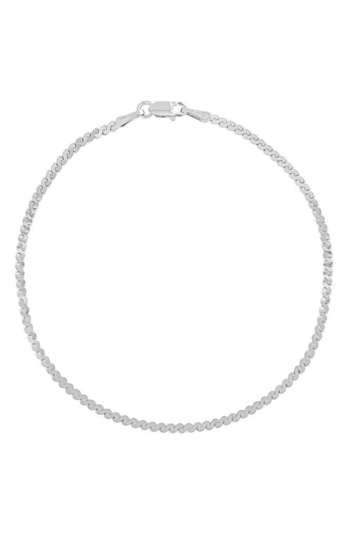 Bony Levy 14K Gold Twist Chain Bracelet in 14K White Gold 