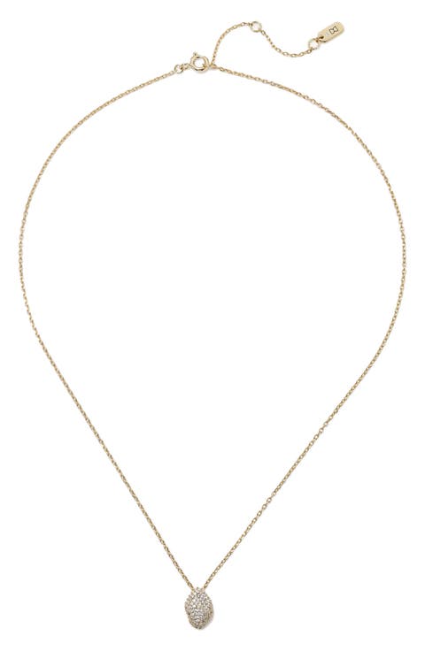 Pavé Cubic Zirconia Pendant Necklace