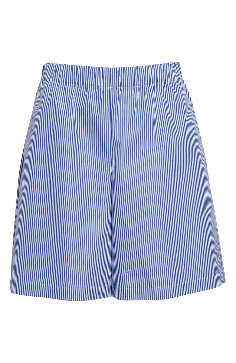 Lafayette 148 New York Riverside Crinkle Stripe Shorts, Alternate, color,