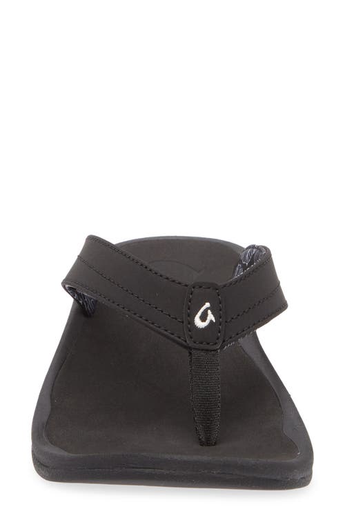 Olukai Ohana Flip Flop In Black