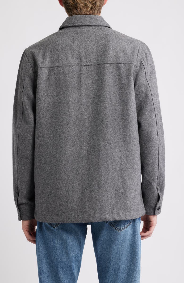 Schott NYC Unlined Wool Blend Chore Jacket, Alternate, color, Heather Grey