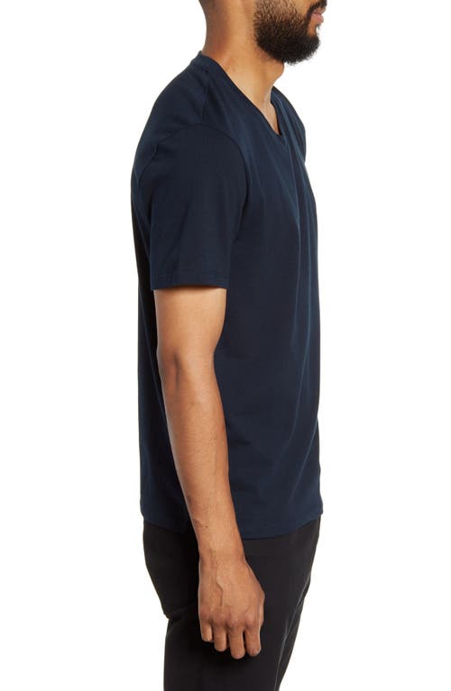 Vince Regular Fit Garment Dyed V-neck T-shirt In Sand
