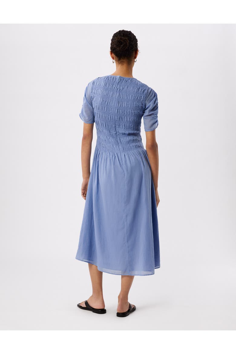 Avery Smocked Midi Dress, Alternate, color, Pale Blue