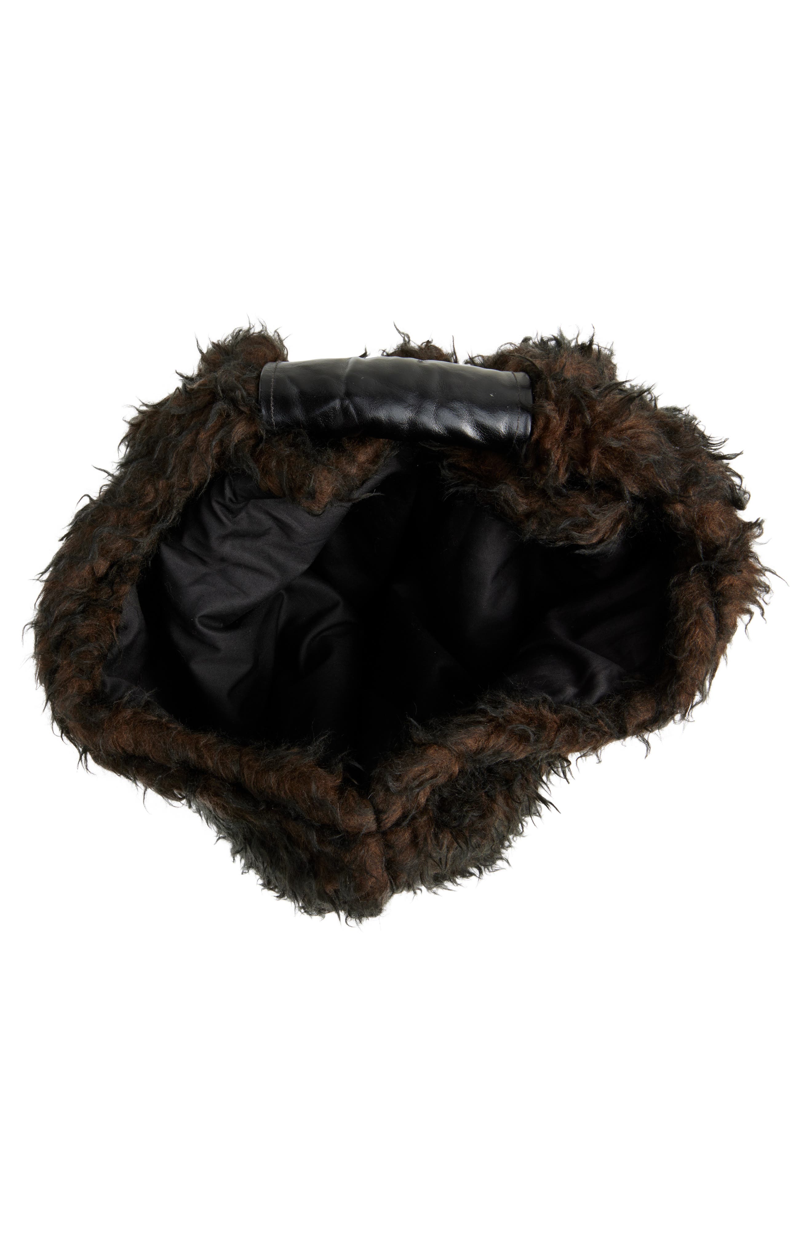 OUR LEGACY Drip Faux Shearling Hobo Bag, Alternate, color, 