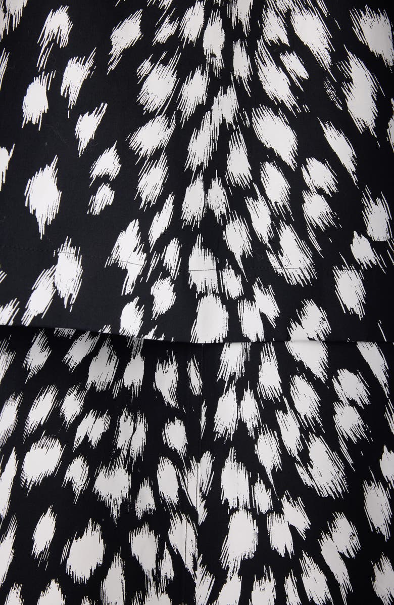 Givenchy Animal Print Cocoon Trench, Alternate, color, Black