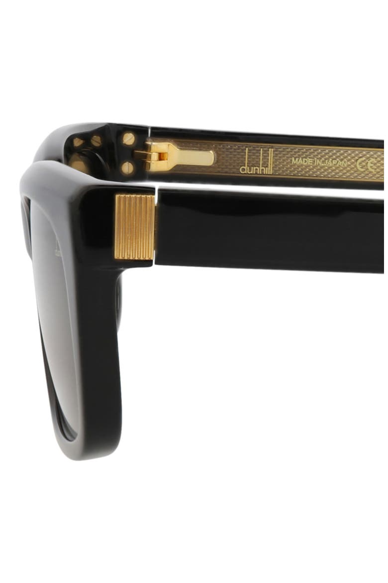 57mm Square Sunglasses, Alternate, color, BLACK BLACK BROWN