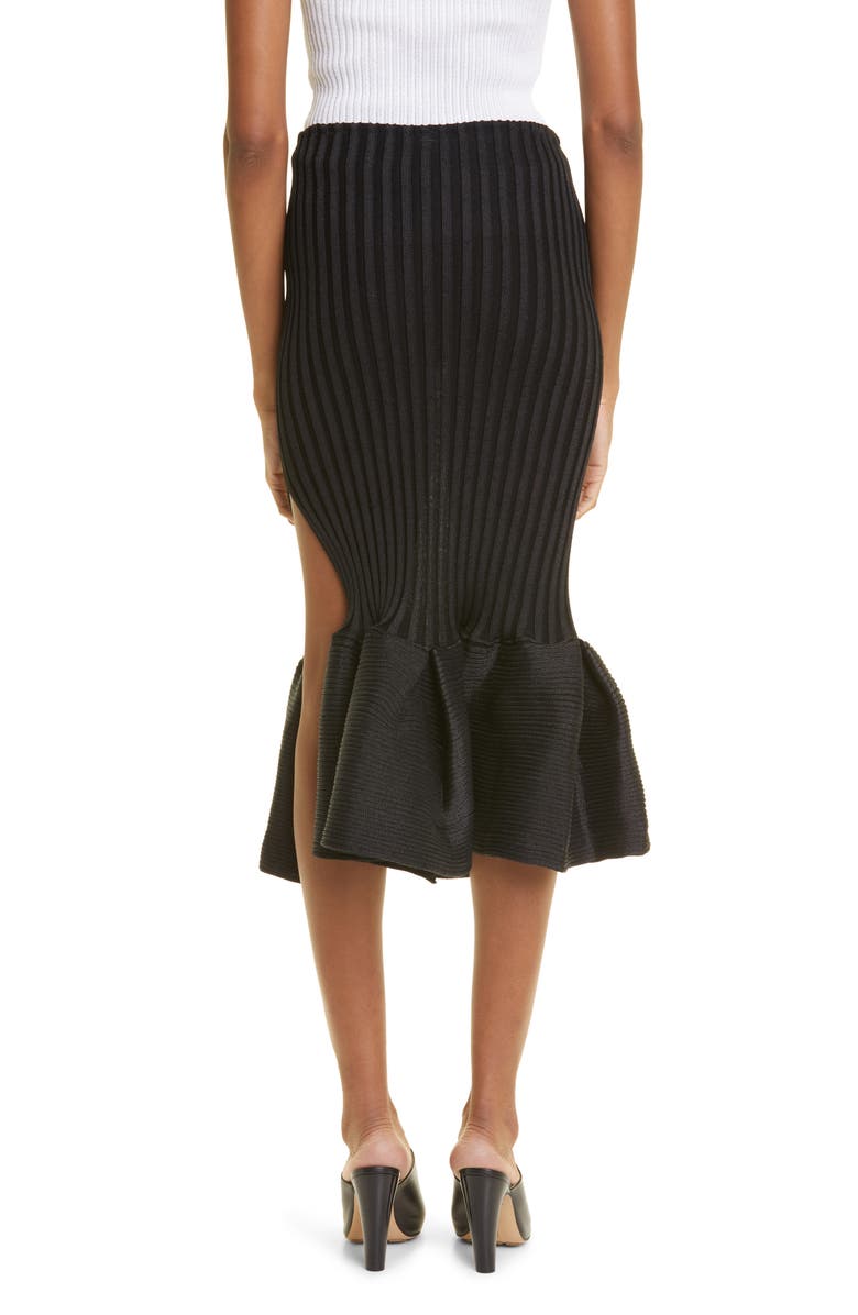 A. Roege Hove Emma Rib Fishtail Skirt, Alternate, color,