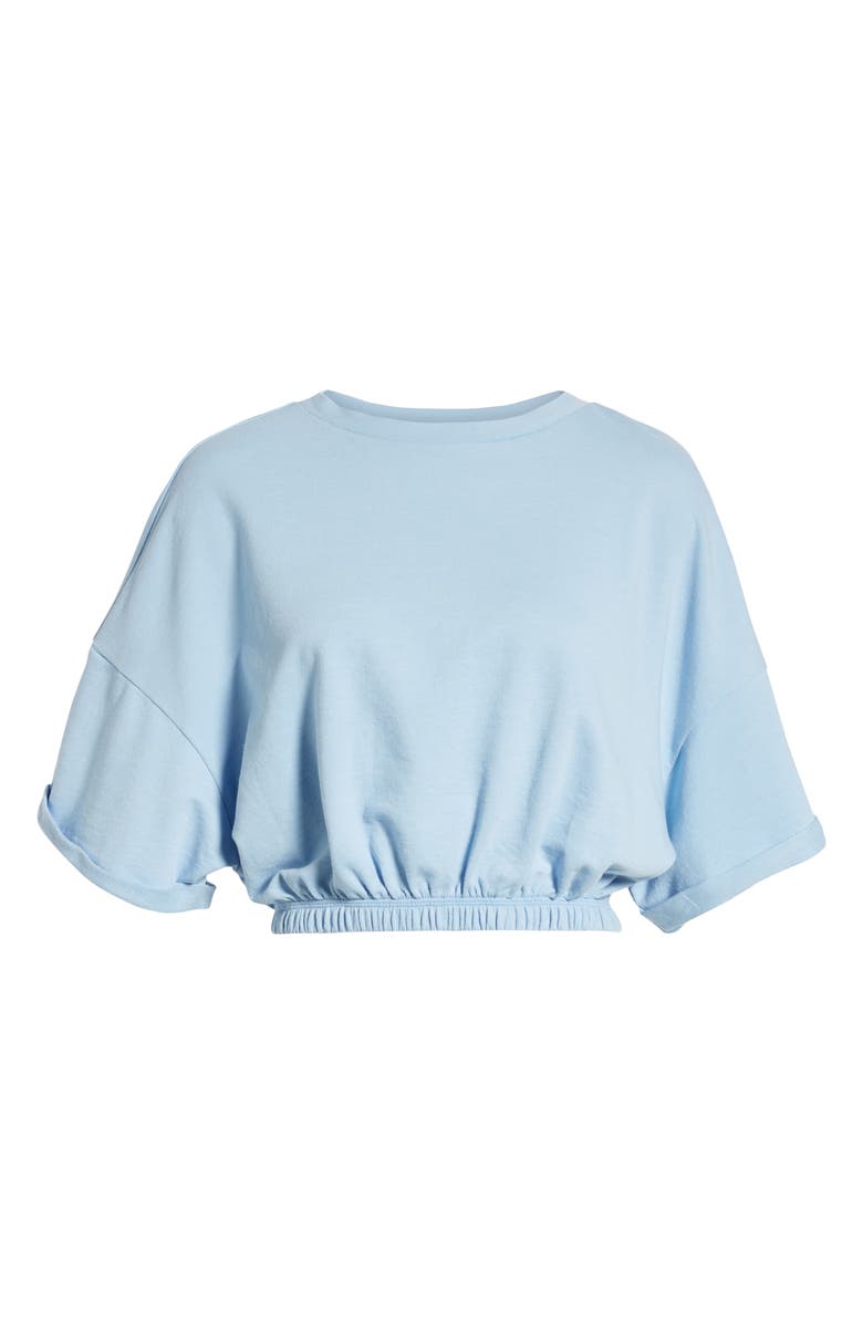 BP. Vintage Wash Crop Short Sleeve Sweatshirt, Alternate, color, 