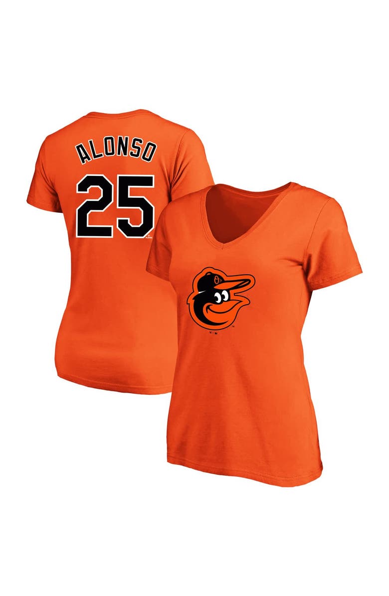 PROFILE Women's Profile Pete Alonso Orange Baltimore Orioles Plus Size Name & Number V-Neck T-Shirt, Main, color, Orange
