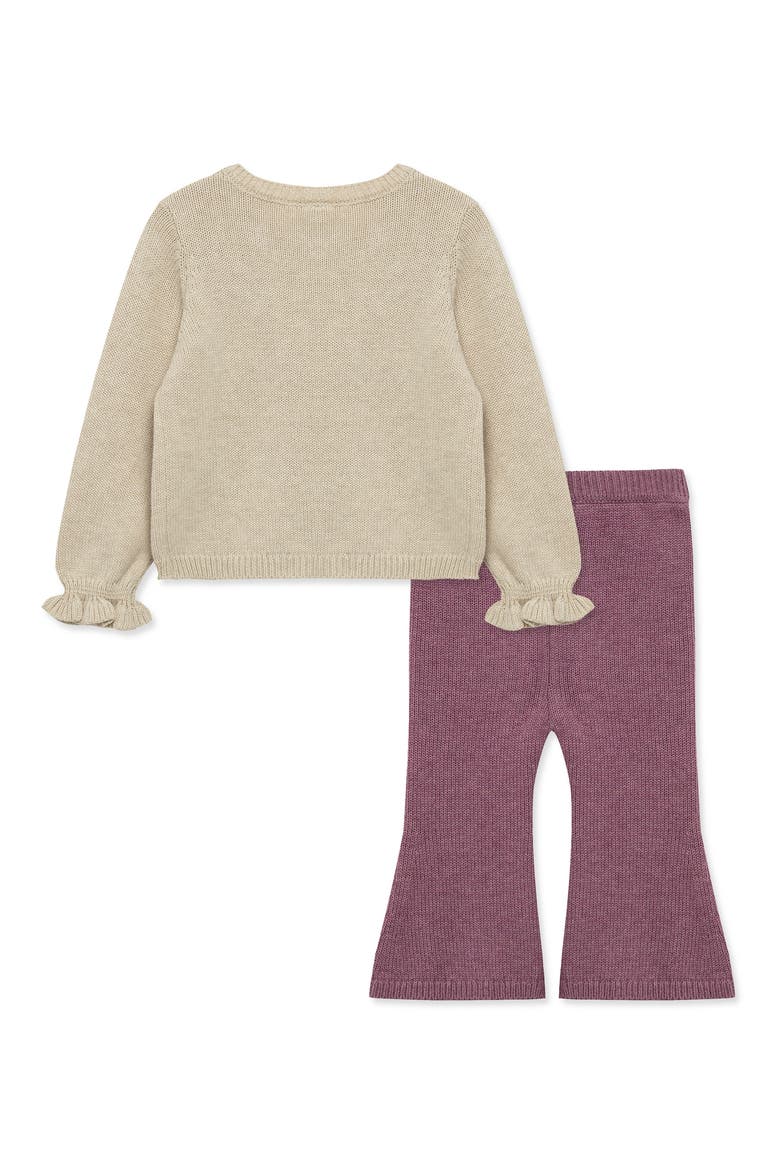Garden Sweater & Flare Pants Set, Alternate, color, MULTI