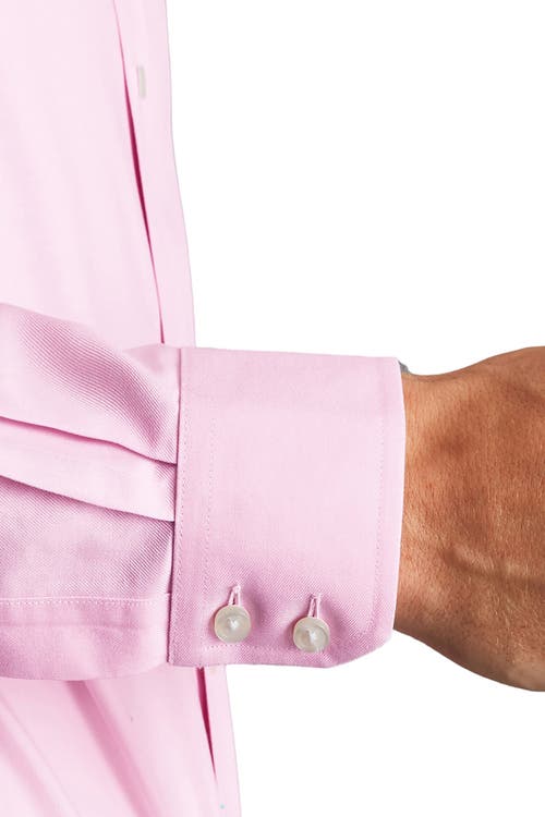 CHARLES TYRWHITT CHARLES TYRWHITT NON-IRON TWILL CUTAWAY SLIM FIT SHIRT DOUBLE CUFF