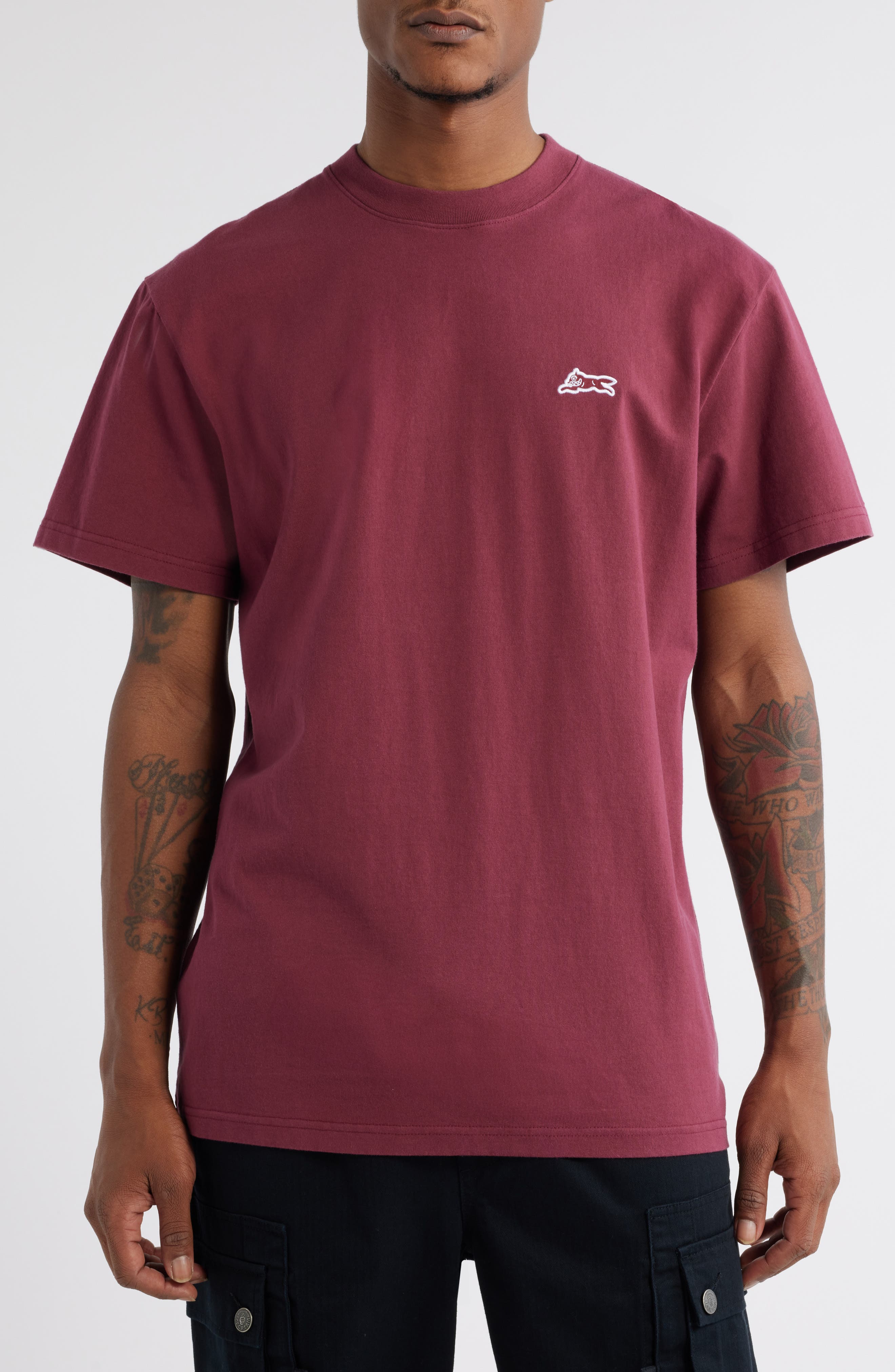 ICECREAM Oversize Tundra Embroidered T-Shirt in Rhododendron 