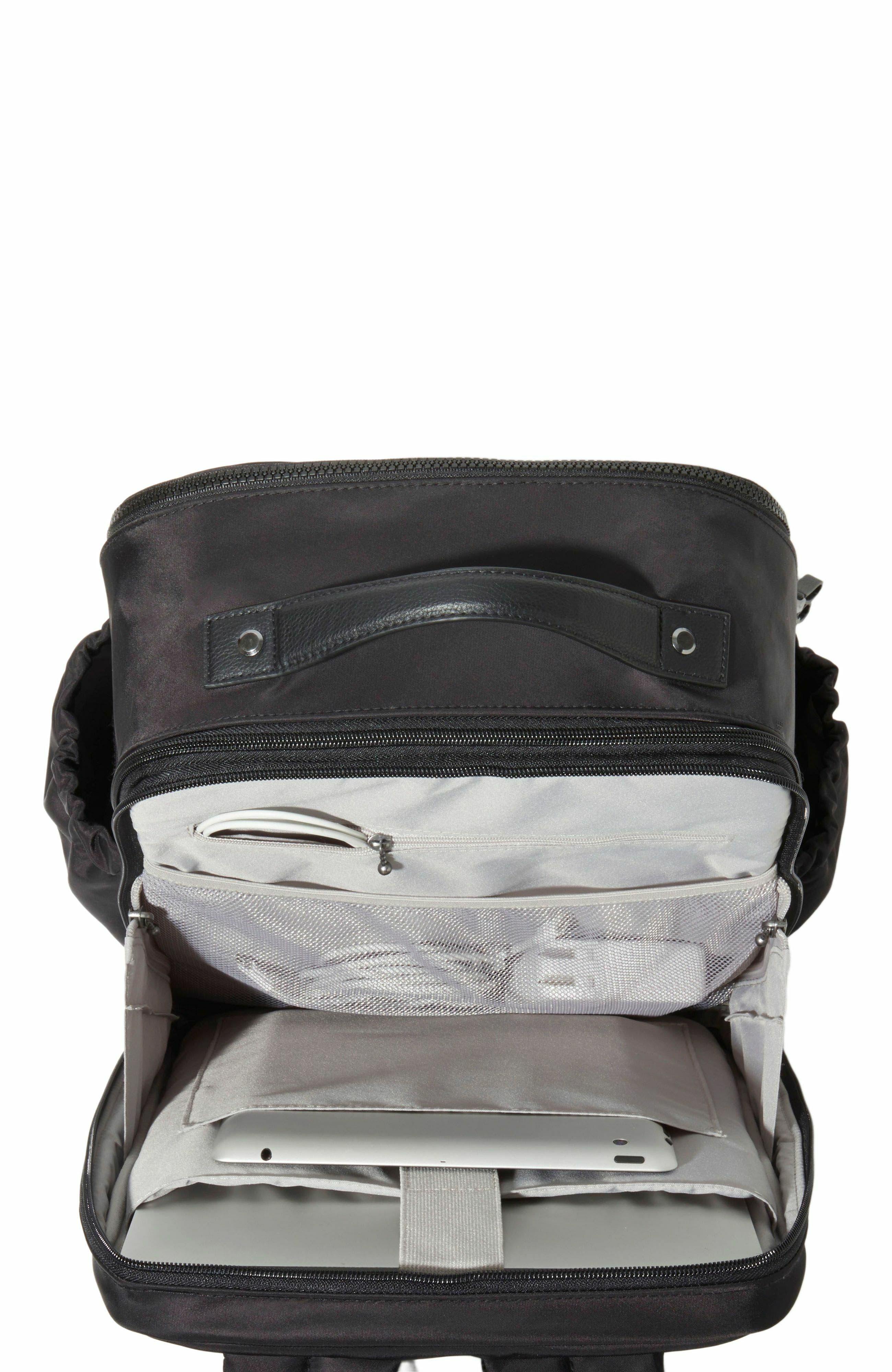 BAGGALLINI Tribeca Expandable Laptop Backpack, Alternate, color, Black Twill