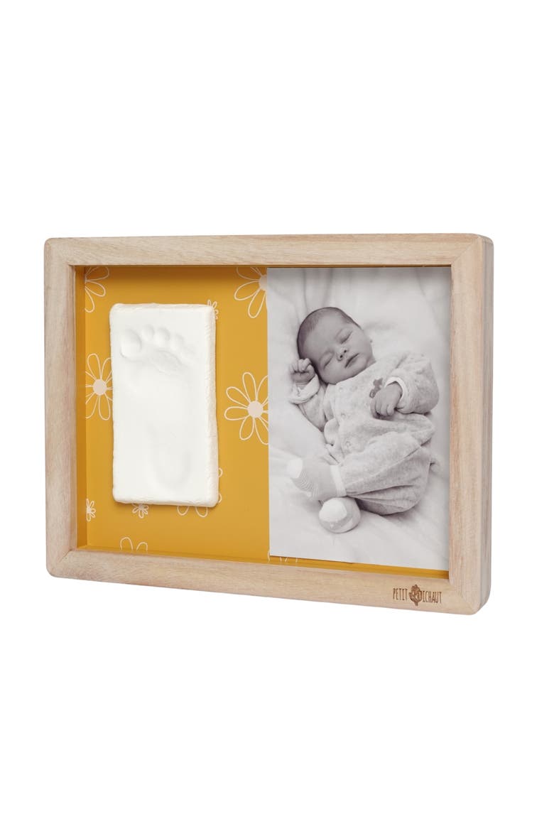 Classic Frame - Baby Handprint & Photo Frame, Newborn Keepsake Gift, Alternate, color, Daisy Ochre