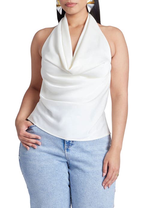 Satin Halter Top (Plus Available)