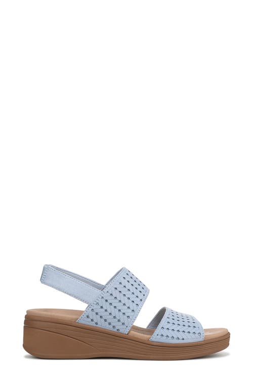 Bzees Women's Festive Washable Slingback Wedge Sandals In Blue