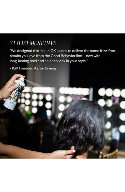 Igk Good Behavior Flexible Anti-frizz Hairspray In No Color
