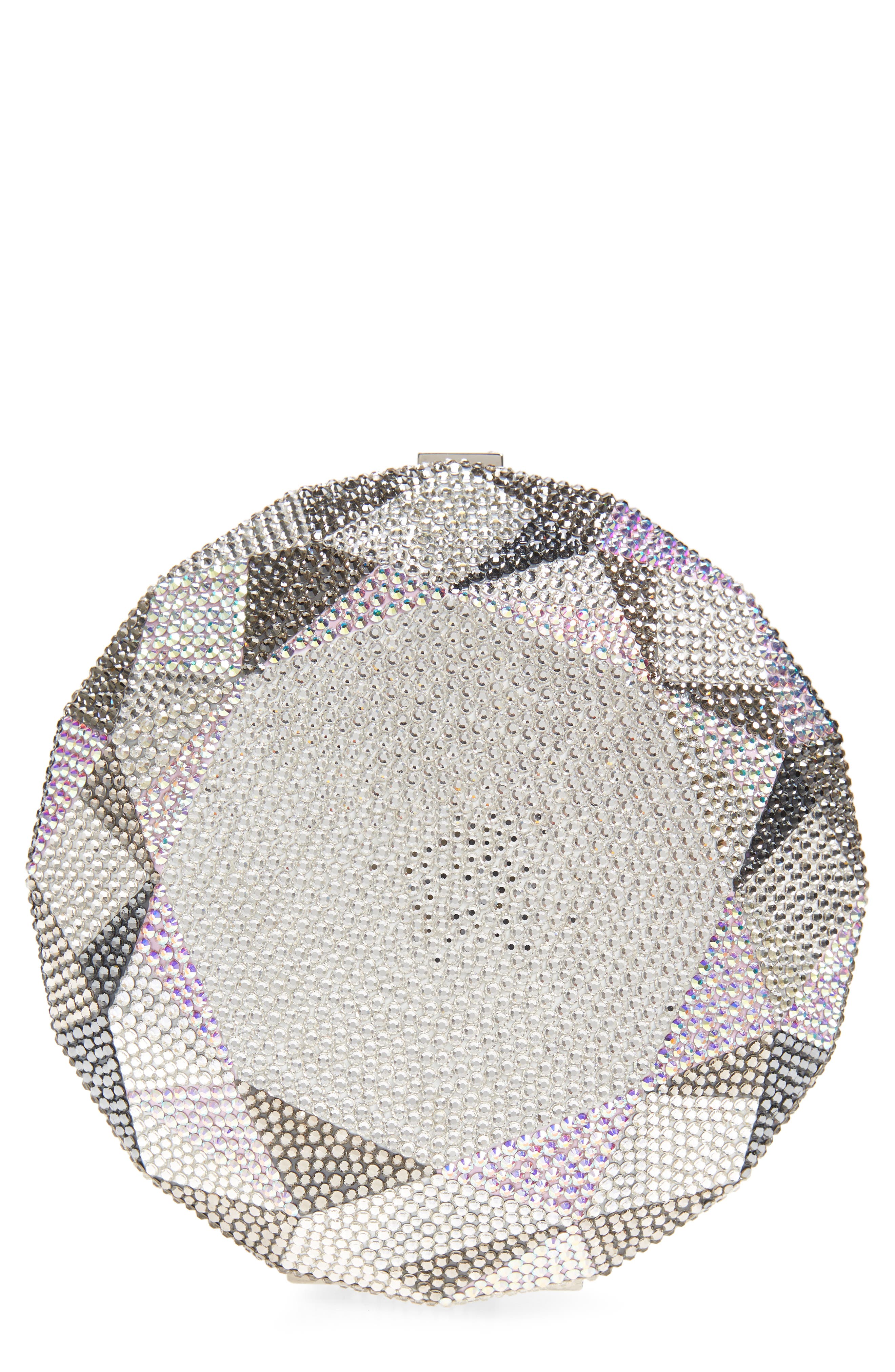 JUDITH LEIBER COUTURE Diamond Flawless Crystal Clutch, Main, color, 