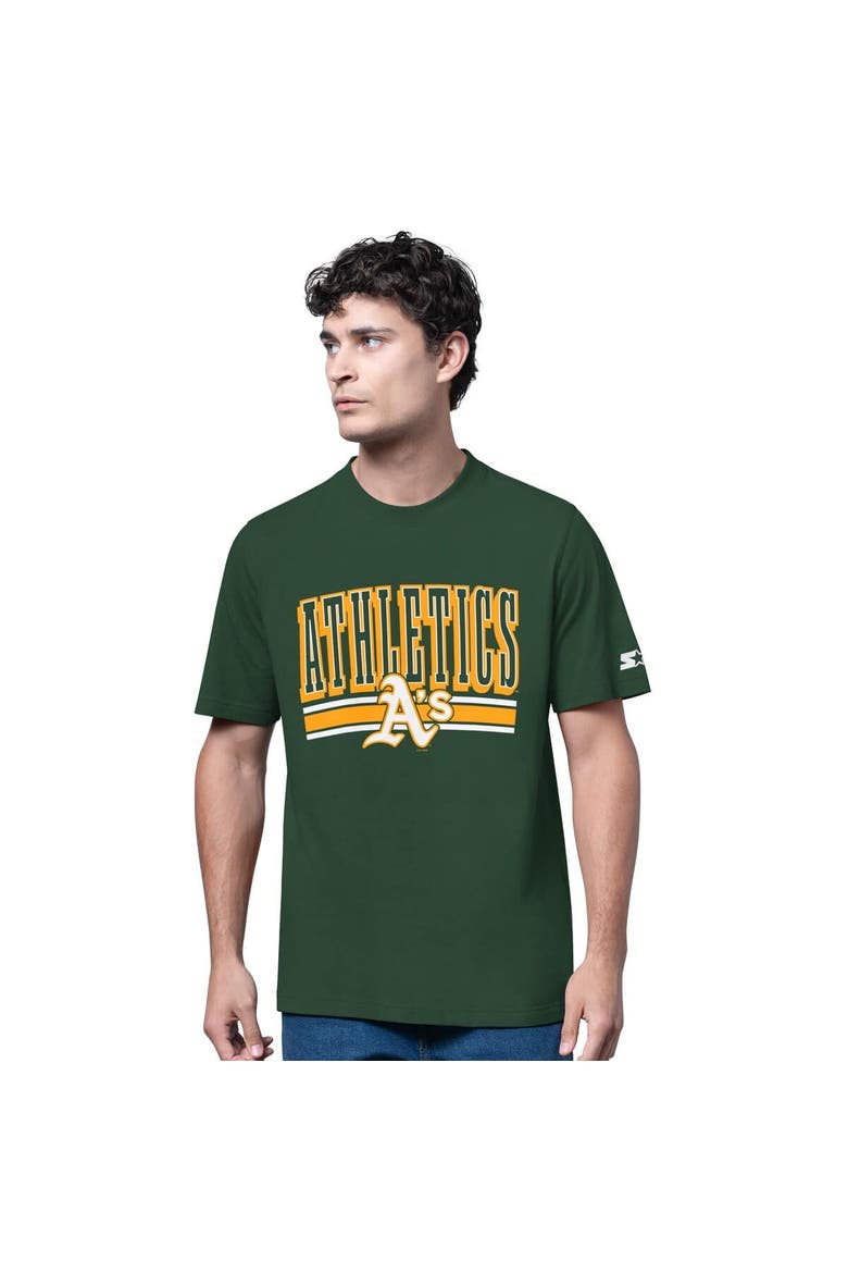 Men's Starter  Heather Gray/Green Athletics Two-Pack Long Sleeve & Short Sleeve T-Shirt Set, Alternate, color, Green