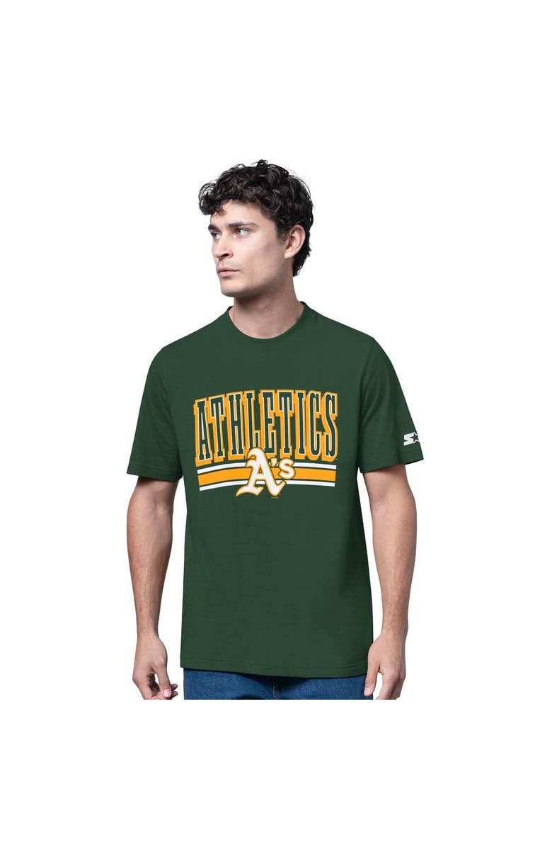 STARTER Men's Starter Heather Gray/Green Athletics Two-Pack Long Sleeve & Short Sleeve T-Shirt Set, Alternate, color, Green