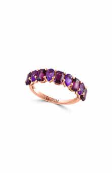 EFFY 14K Rose Gold Amethyst & Rhodolite Ring