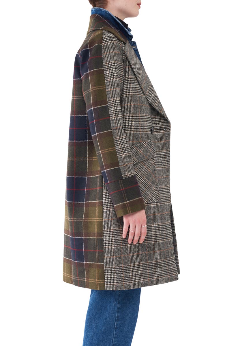 NVLT Mixed Plaid Coat, Alternate, color, 