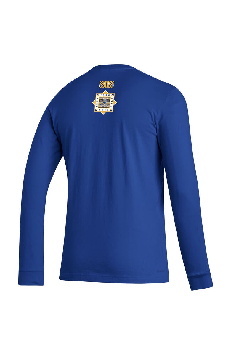 adidas Men's adidas Royal St. Louis Blues Reverse Retro 2.0 Fresh Playmaker Long Sleeve T-Shirt, Alternate, color, 