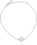 The Lovery Fine Jewelry Fluted Single Clover Bracelet