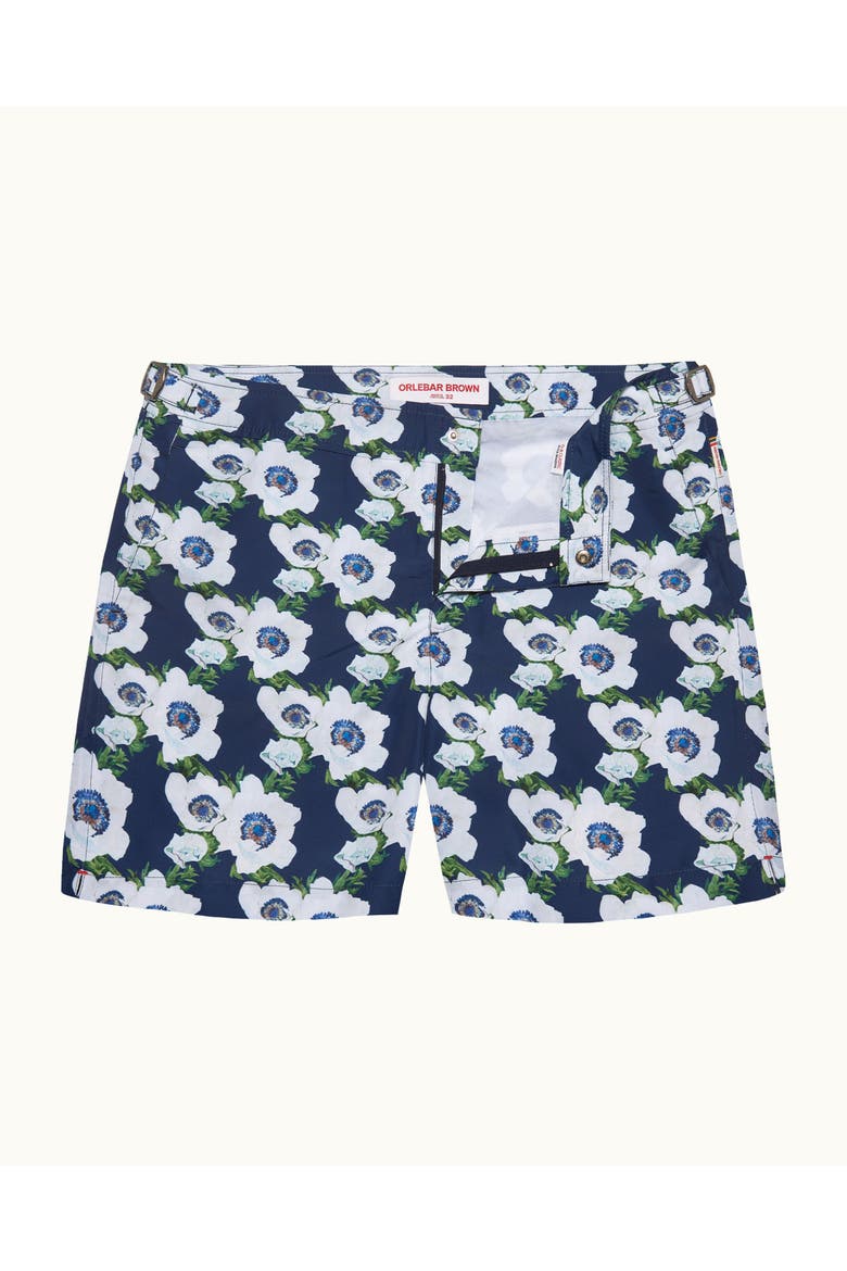 Bulldog Mid-Length Swim Shorts, Main, color, NIGHT IRIS