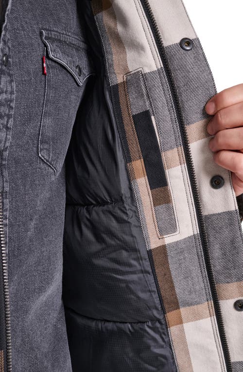 Levi's Quilted Work Jacket In Gray
